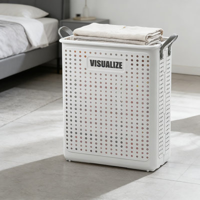 Retro Folding Dirty Clothes Basket Household Plastic Large Laundry Basket Toy Storage Bathroom Dirty Clothes Storage Basket