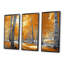 «Autumn Birch Trees Forest Path Panorama II», ensemble de reproduction d'art mural forêt-107200744-107200724