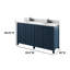 Ensemble de meuble-lavabo double 59,5 "Barkley-279045511