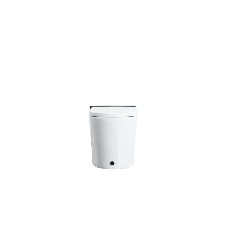 Smart Toilet With Auto Open/Close Function, Multiple Wash Modes, Foot Sensor And Led Display - White Modern Ceramic Bathroom Toilet, 26.56 In Depth, 15.66 Width, 17.49 Height, 86.57 Lb Weight Cover,