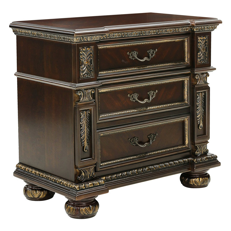 Table de chevet en bois massif Angelmarie