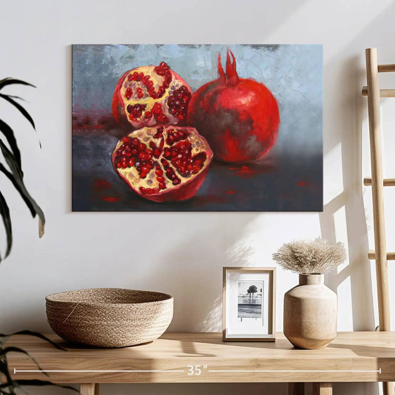 Yarlin Pomegranates, 16" H x 24" W