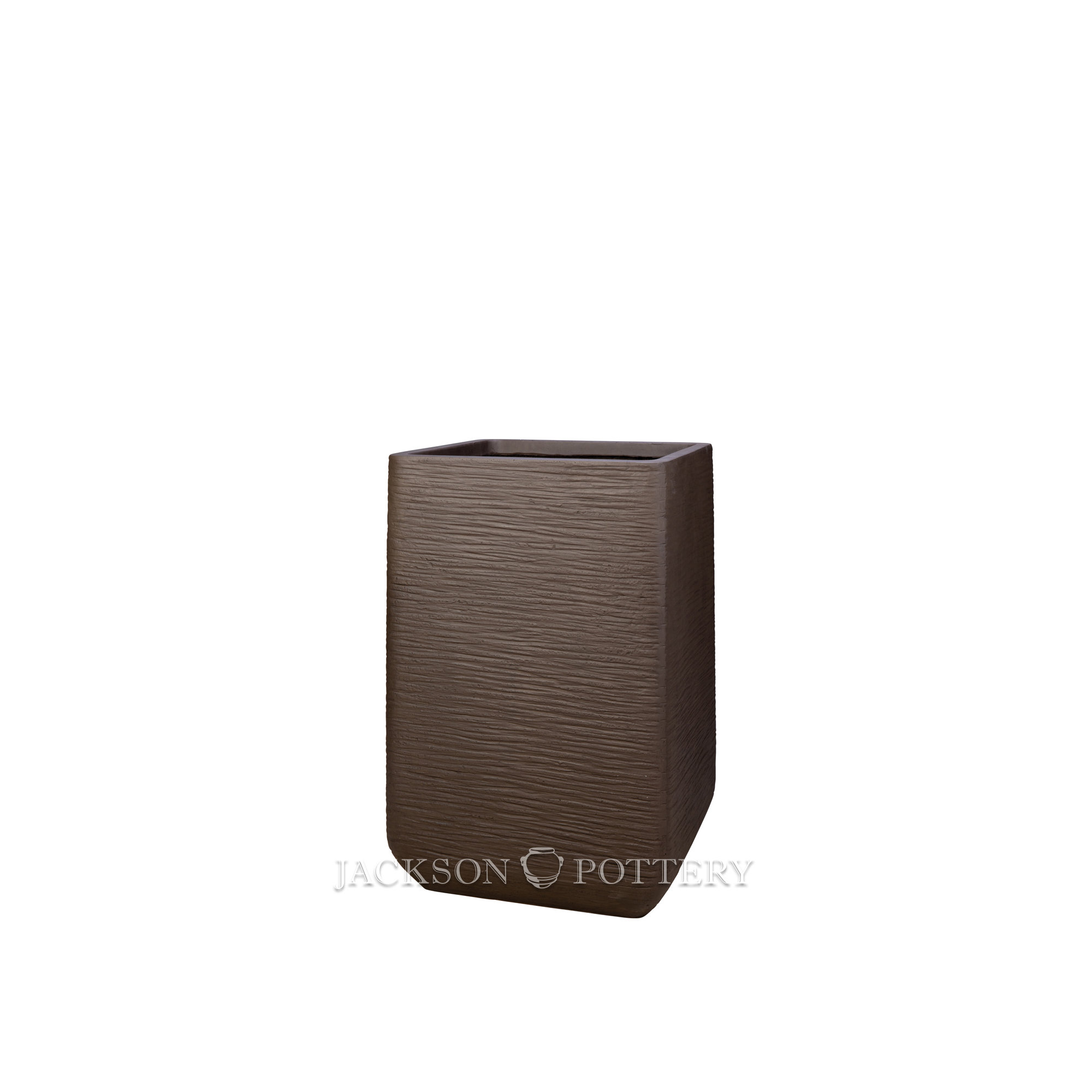Lightweight Metropolitan Tall Square, 26" H x 17" W x 17" D, Brown