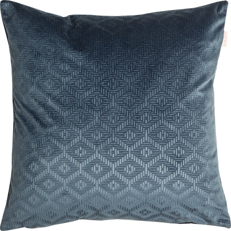 E-Romo Geometric Square Cushion Cover, Blue