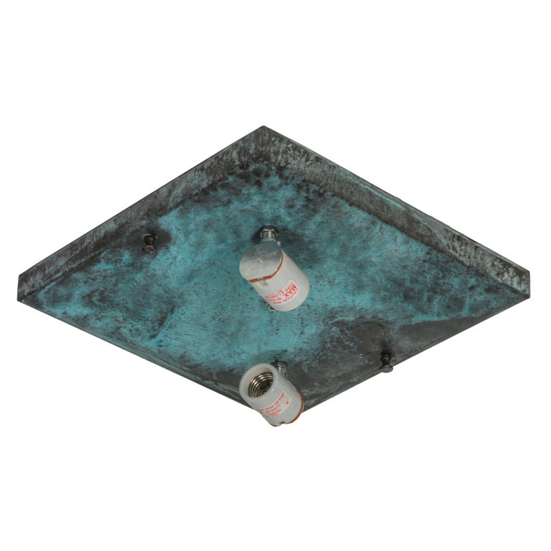 Hyde Park Maple Leaf Flush Mount, 2 Lights