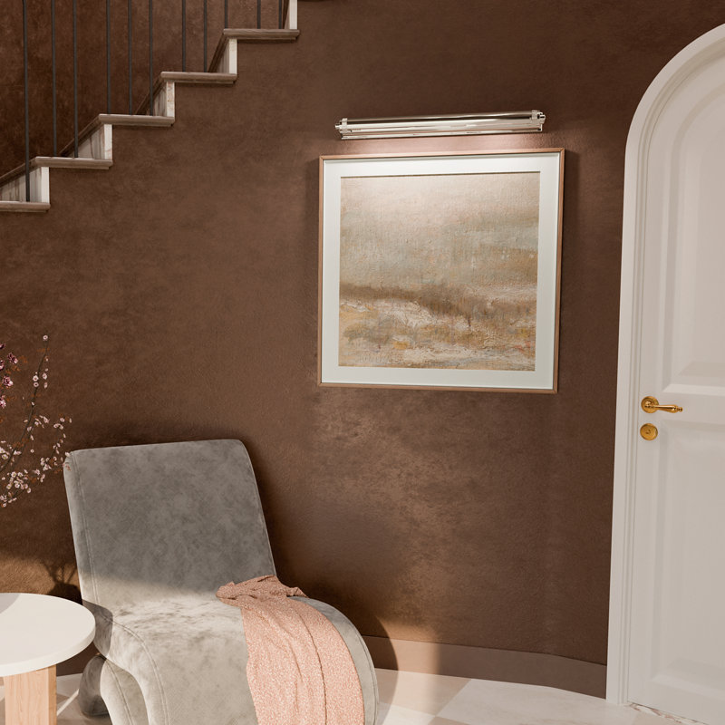 Applique pour tableau 3 lumières Kenton en nickel poli 30 po Kenton, H 2,75 po x l 30 po x P 6 po, Nickel poli