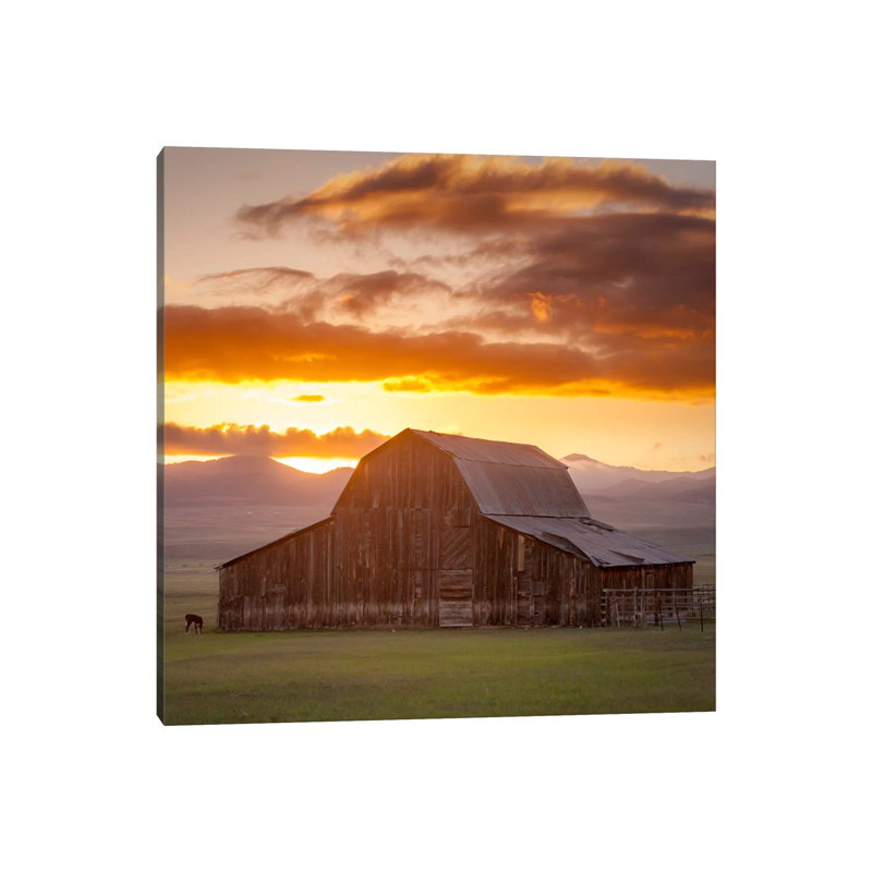 Wet Mountain Barn ll 1 Piece Wrapped Canvas Wall Art, 45.72 cm H x 45.72 cm W x 3.175 cm D