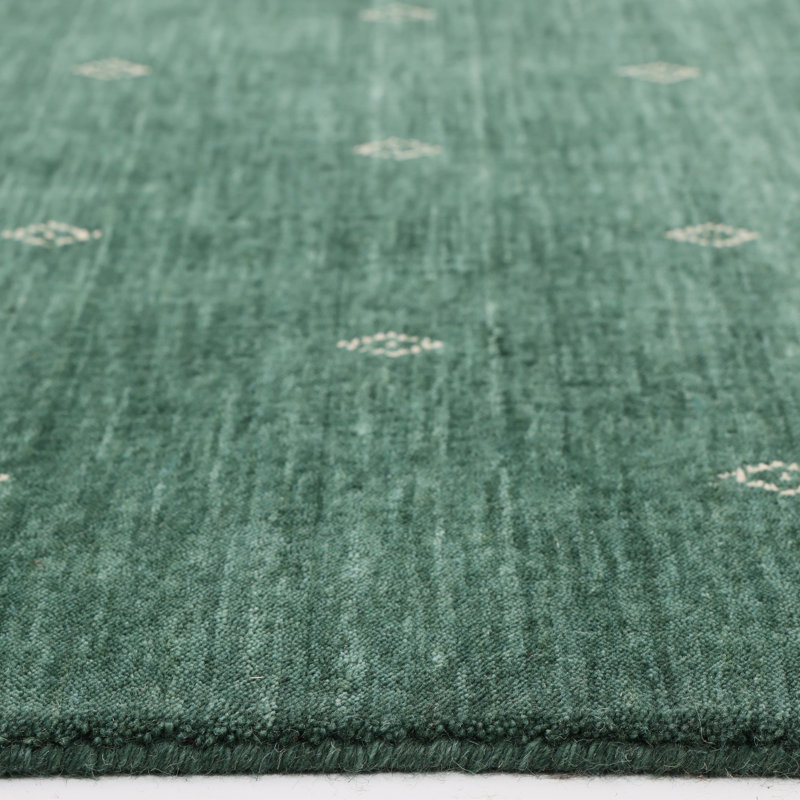 Simi Geometric Area Rug, Rectangle 8' x 10', Green
