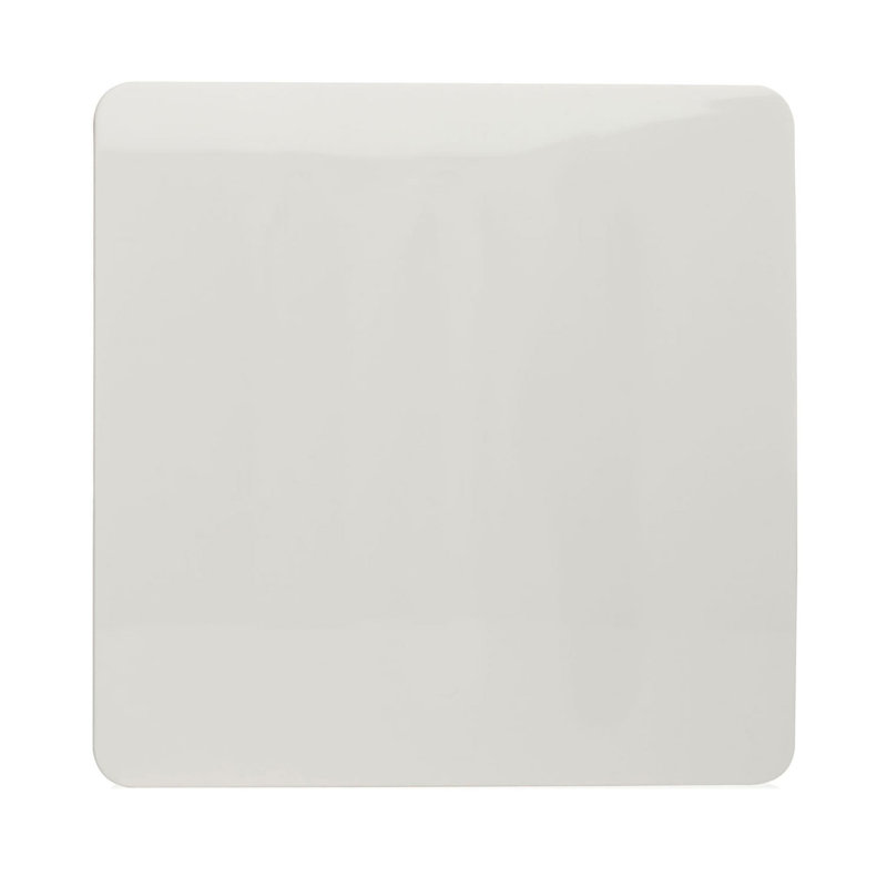 Trendi Switch Single Blanking Plate, Ice White