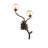 22" Wide Lone Pine 2 Light Left Wall Sconce