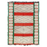 5'X8' Hand Woven Cotton and Wool Area Rug
