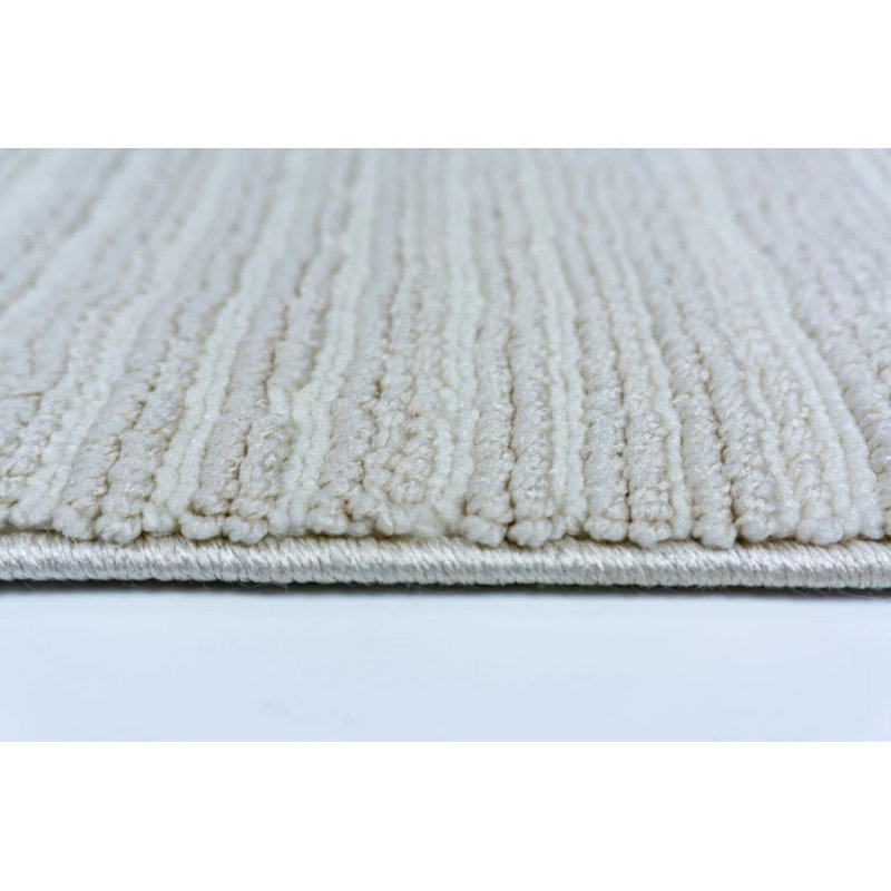 Tammi Beige Curly Soft Anti-Allergic Carpet, Rectangle 5'11" x 8'3"