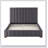 Dark Grey Queen Bed