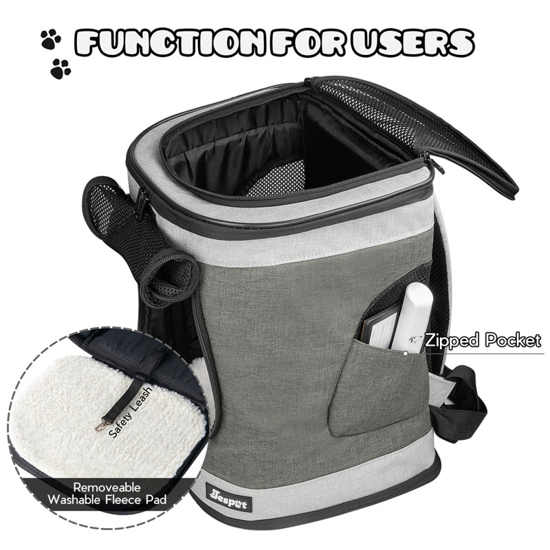 Sac de transport d'animal de luxe, Gris