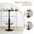 Jeimer 2 - Person Solid Wood Top Pedestal Dining Set