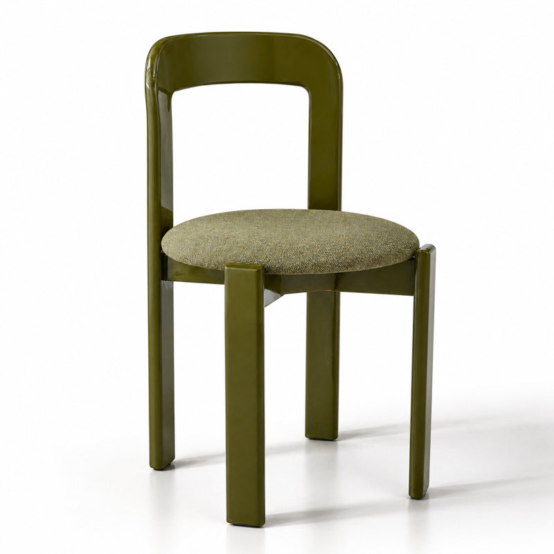 Ensemble de 2 chaises d'appoint en bois brillant, Vert