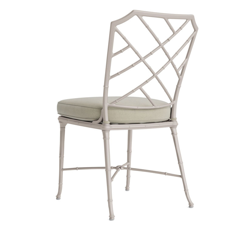 Calcutta Outdoor Dining Side Chair, Fusion Charcoal, Brown, Dove Smooth
