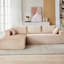 Canapé modulaire à compression avec méridienne confortable, canapé en L à assise profonde, canapé-lit modulaire minimaliste pour le salon et la chambre à coucher-473701294