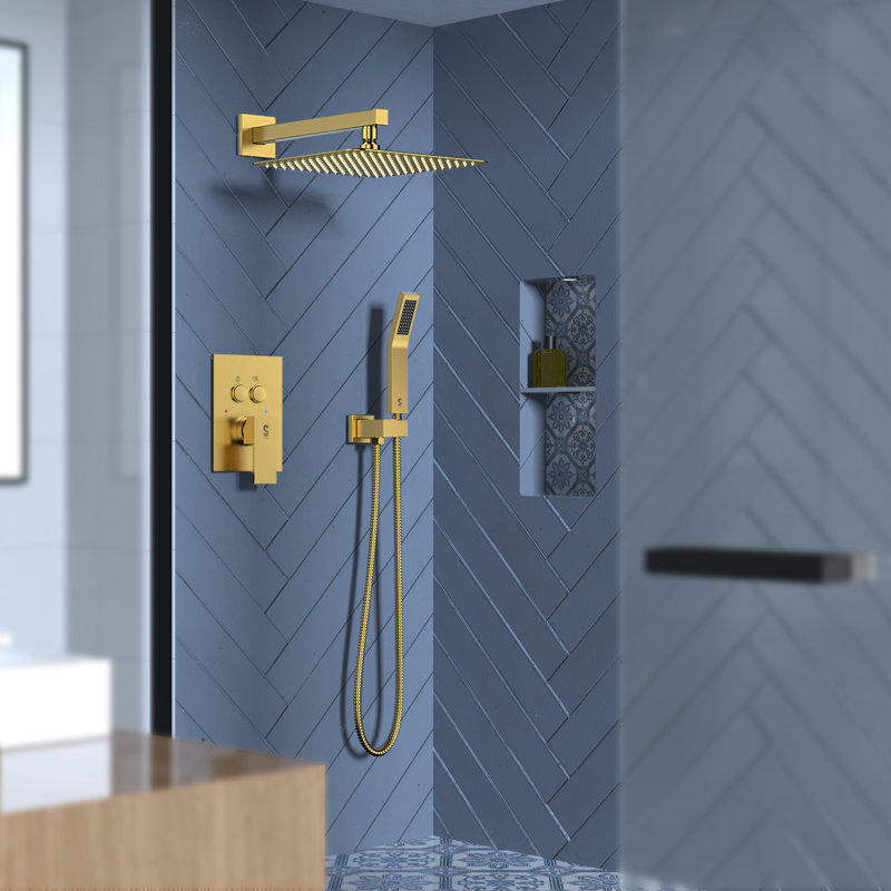 Push Button Shower System, Gold