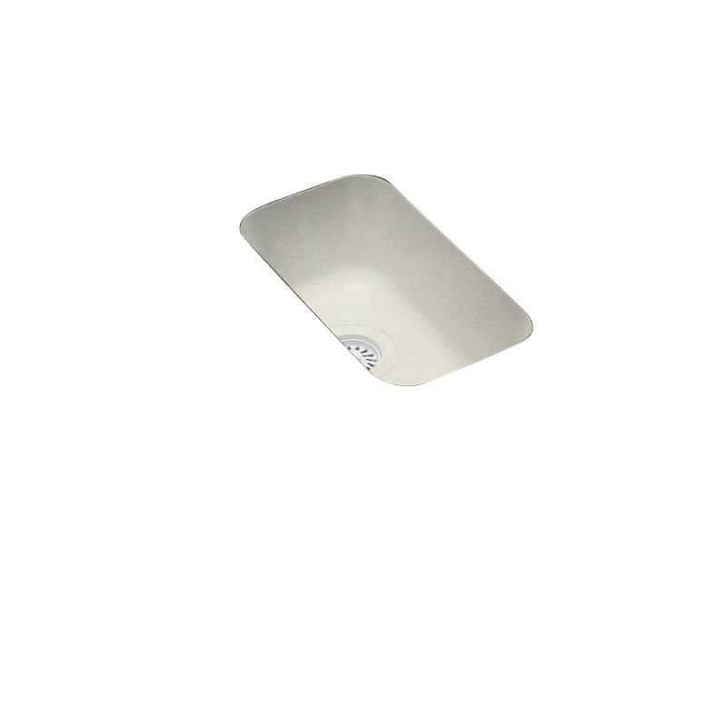 Single Bowl Solid Surface Kitchen Sink, Bisque