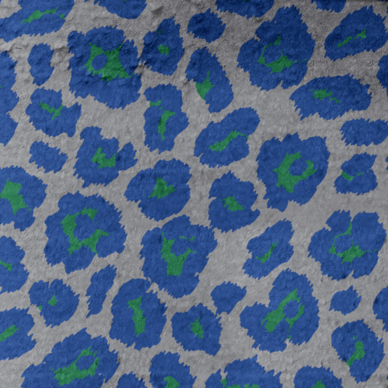 Serviette de plage Holderness, Microfibre, Argent / Vert / Bleu