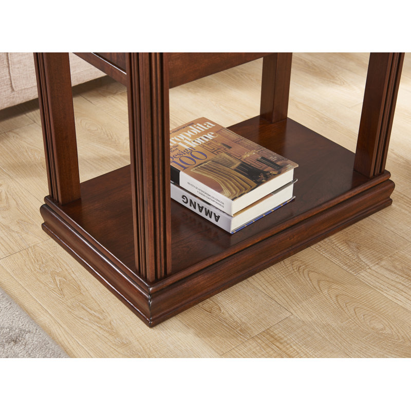 Rutledge Solid Wood Top End Table with Storage