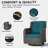 Wicker Patio Furniture Set - 3 Piece Rattan Outdoor Sectional Conversation Sets 2 Piece Wicker Hang gliding  Chairs and 1 Side Table