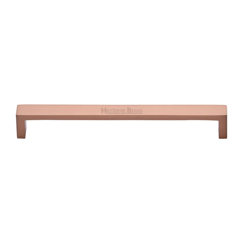 Heritage Brass Heritage Cabinet Pull Wide Metro Design, Satin Rose Gold, 19.2cm H x 2cm W x 20cm D