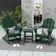 Cullan Plastic Rocking Adirondack Chair with Table
