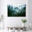 Forest In The Fog - Wrapped Canvas Print-216554001