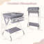 Diaper Changing Station Foldable Baby Changing Table-Natural-2079415410