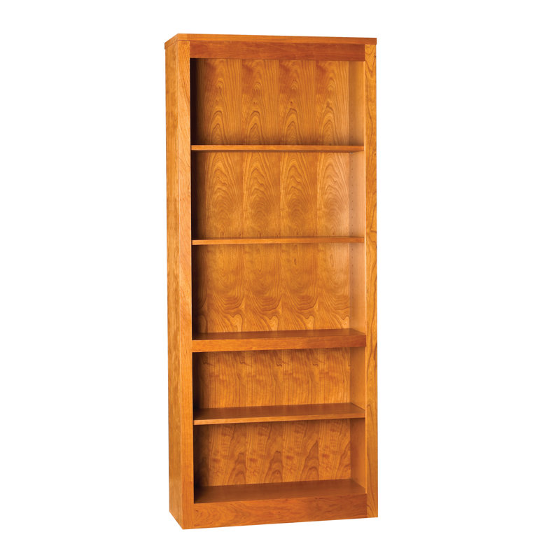Linden Solid Wood Bookcase, (4 Shelves) 72" H x 20" W x 13" D