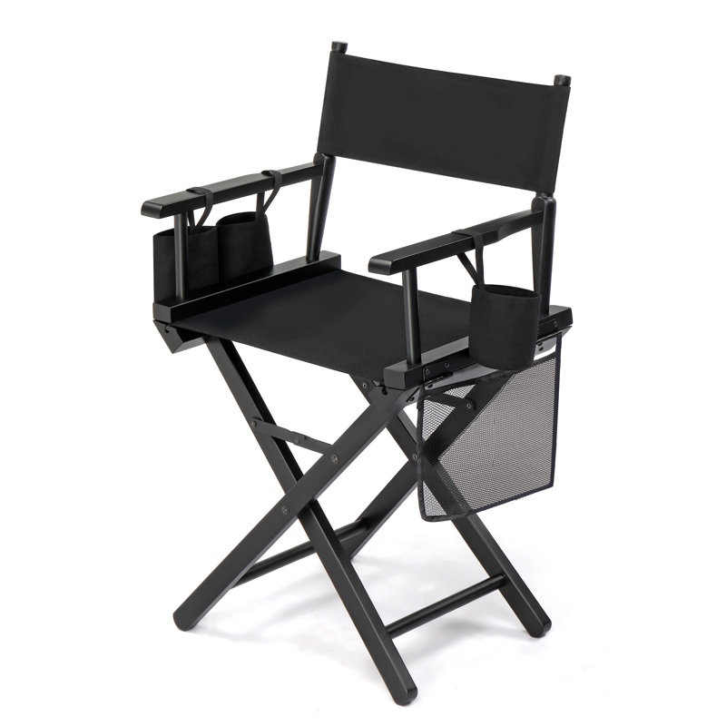 Chaise de réalisateur Taraneka, Noir