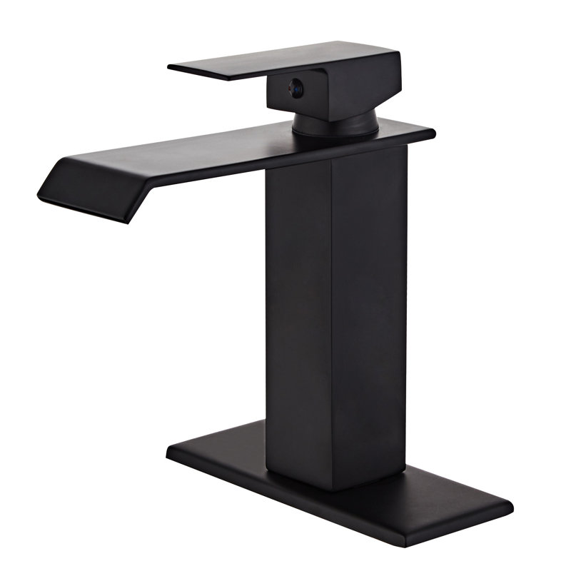 Single-Hole Single-handle Bathroom Faucet, Matte Black