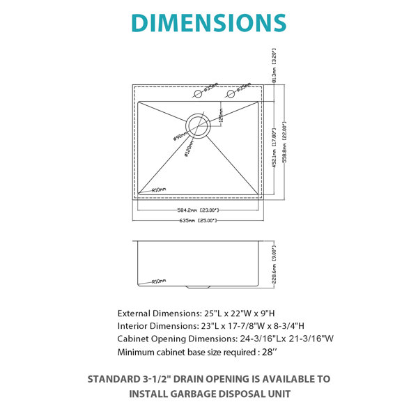 Dimensions du produit