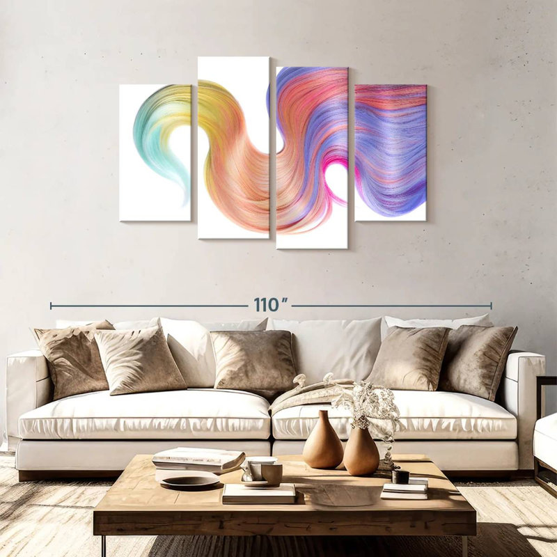 Shuttleworth Rainbow Hair, 48" H x 75" W