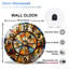 Horloge murale vitrail - 12 po