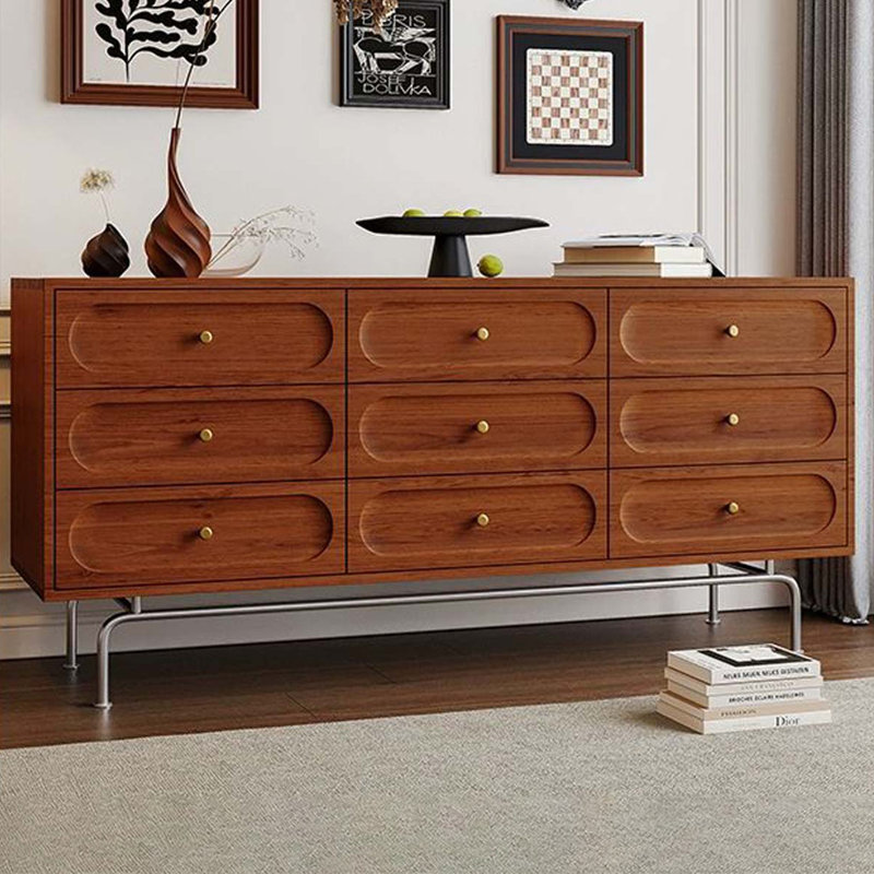 Commode d'appoint rétro grande capacité simple, 32.28" H x 70.87" W x 15.75" D