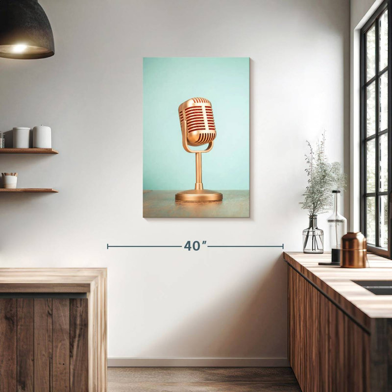 Microphone dynamique Abarca, H 36 po x l 24 po