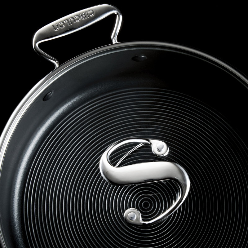 Circulon Steelshield 7.5 qt Nonstick Stainless Steel Stock Pot with Lid