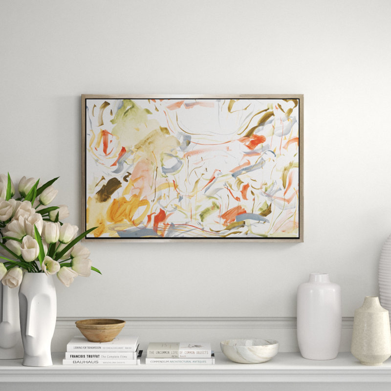 Automne, peinture sur toile à cadre flottant