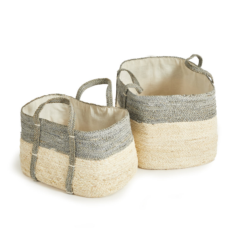 Ensemble de 2 paniers en tissu Jumelle