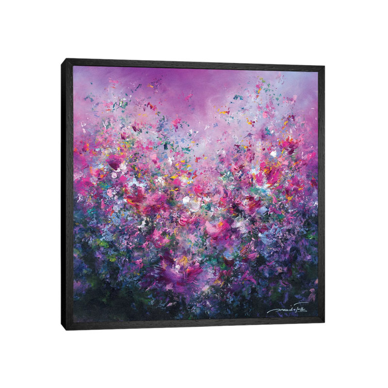 Spring Symphony by Jaanika Talts - Painting on Canvas, Black Framed Canvas, 93.98 cm H x 93.98 cm W