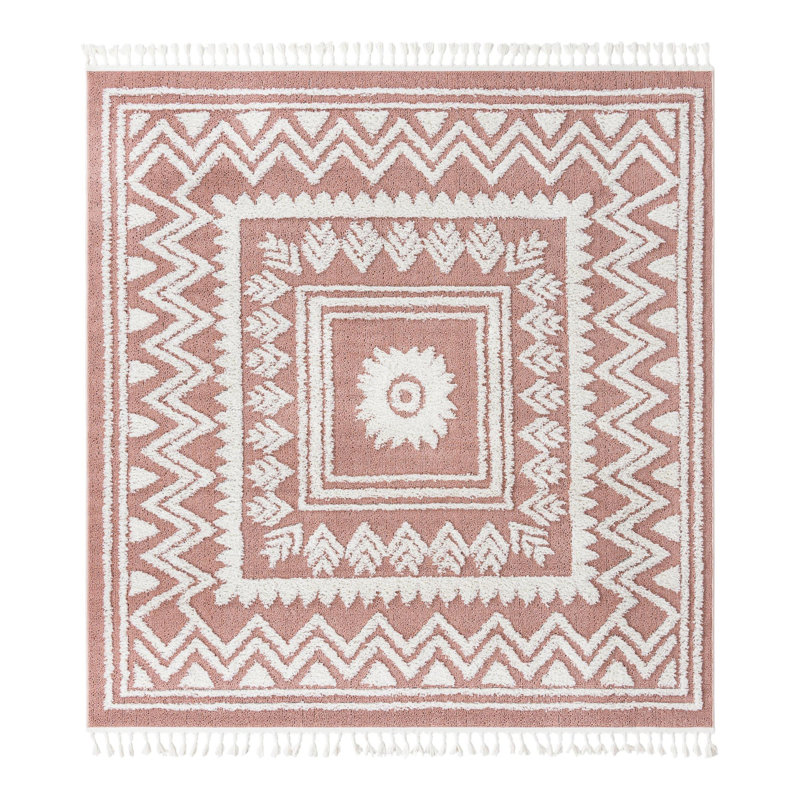 Mabeline Geometric Indoor Rug, Square 7'10"