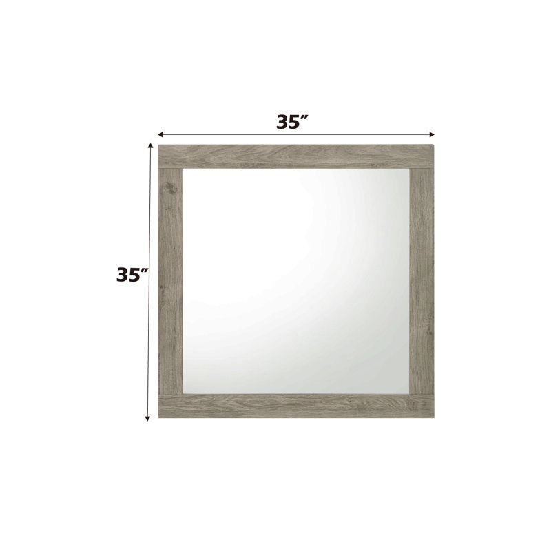 Light Gray Finish Mirror