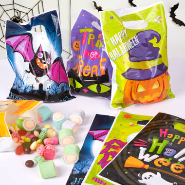 72pcs Halloween Treat Bags, 6 Styles Halloween Bags for Kids, Loot Bags Bulk for Goody, Candy, Favor The Holiday Aisle