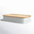 Oloran Recycled Plastic Bin with Bamboo Lid-79030726