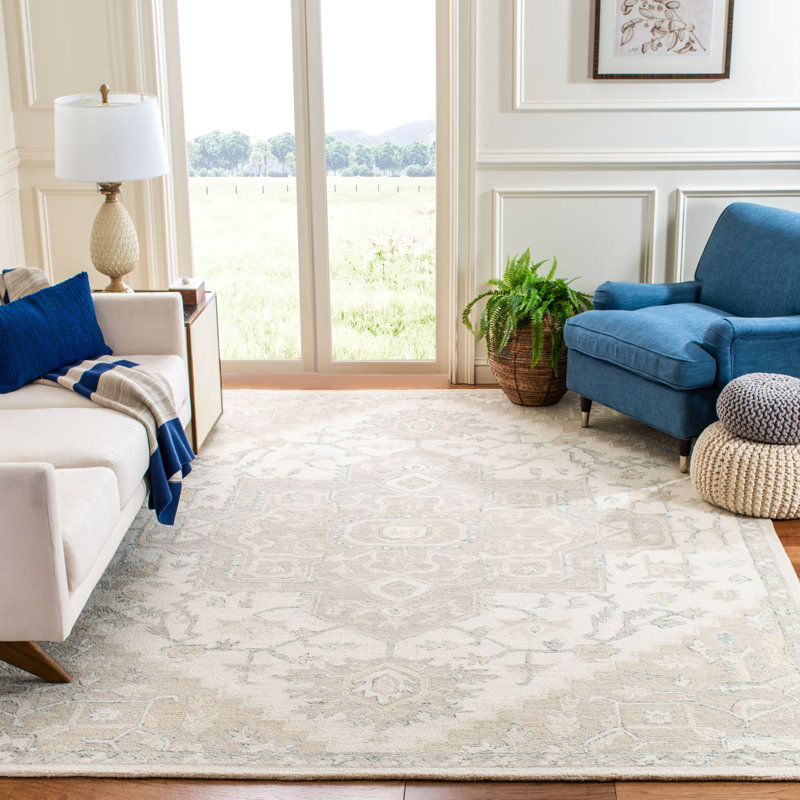 Barden Hand Tufted Oriental Area Rug, Rectangle 3' x 5'