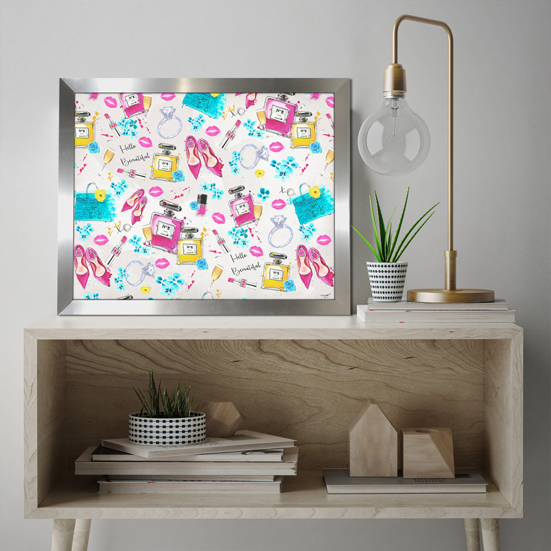 «Spring on My Mind 3», impression, H 12,5 po x l 15,5 po, Pas de tapis, Encadrement argenté