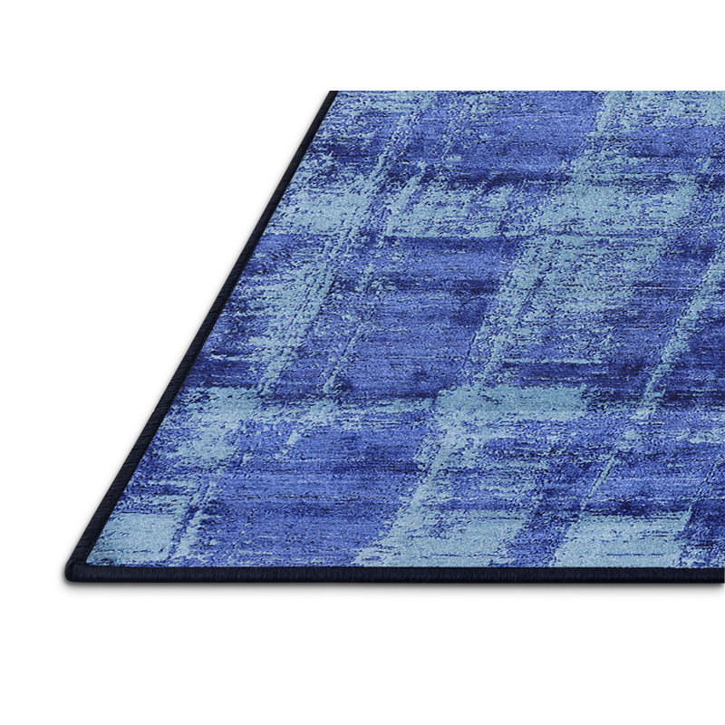 Tapis 100% moderne 2798 de style Mid-Century lavable à la machine, Rectangle 3 pi x 5 pi